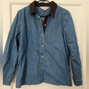 Vintage Casual Corner Denim Button Up
